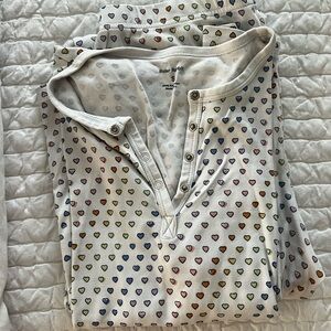 Roller Rabbit Disco Hearts Rainbow  Pajama Set